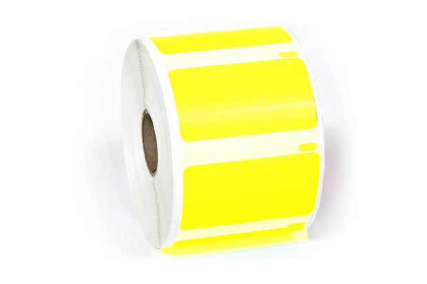 Dymo LW Multi-Purpose Labels, Medium 2 1/4" x 1 1/4" Pantone Yellow