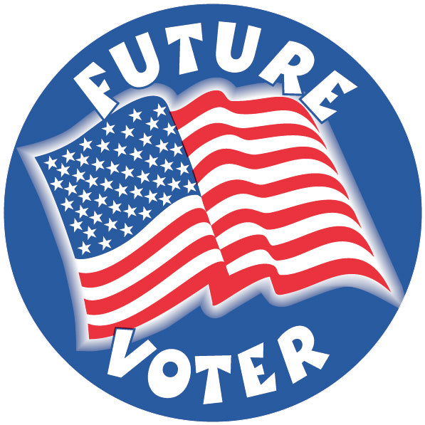 Future Voter 2" Circle Stickers